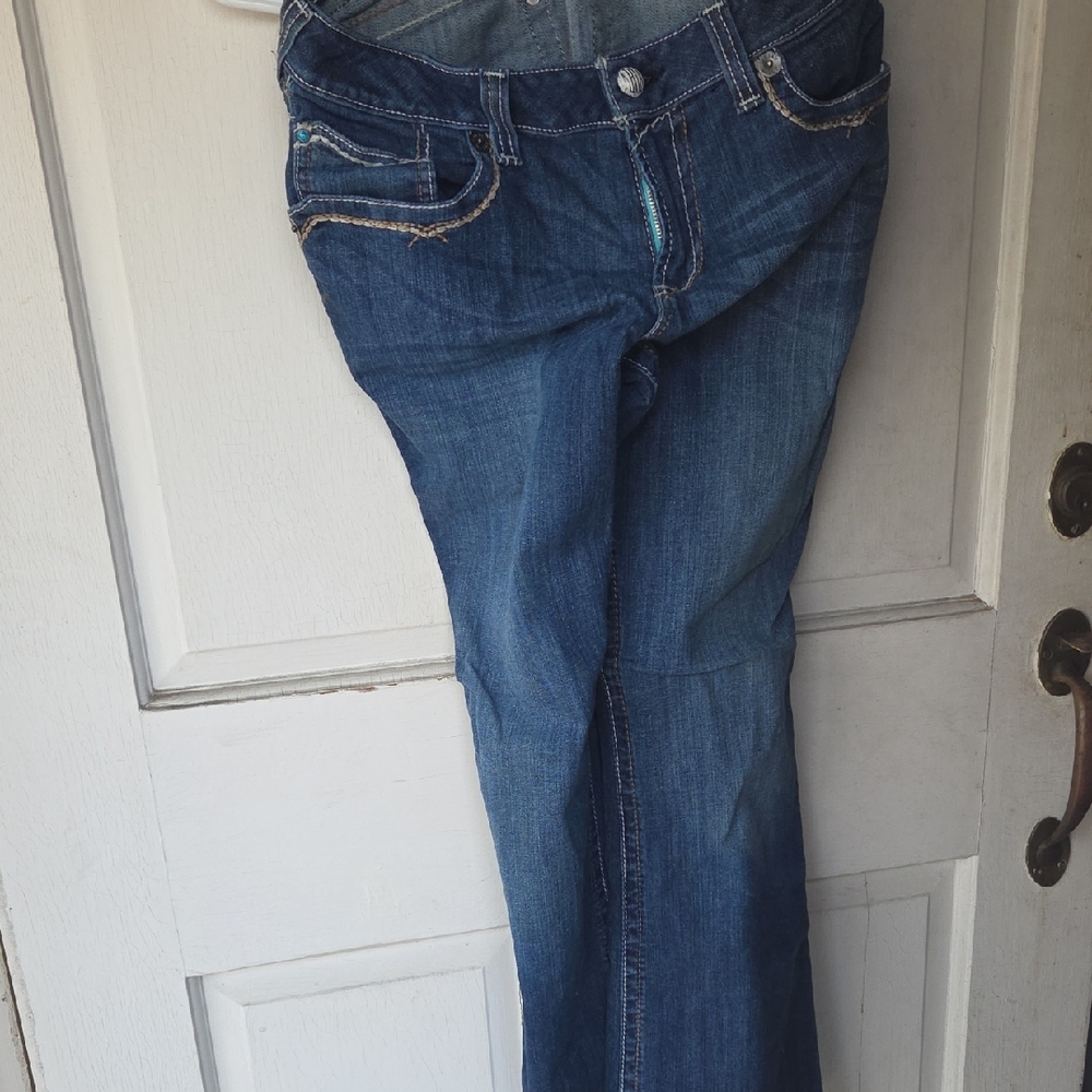 Ariat Women's Flare & Wide Leg Jeans -turquoise Blue 32
